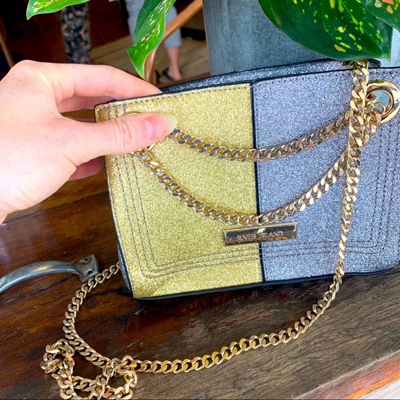 River Island Handbags - Glitter purse NWOT